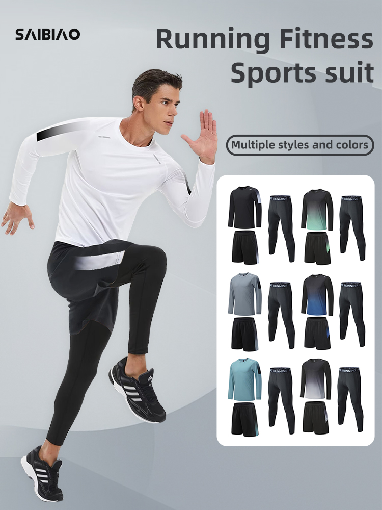 Compression Long Pant - Męska elastyczna odzież kompresyjna do kulturystyki,