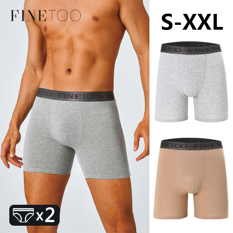 Boxer Brief Pack Cotton - 2 szt. Bawełniane długie bokserki męskie,