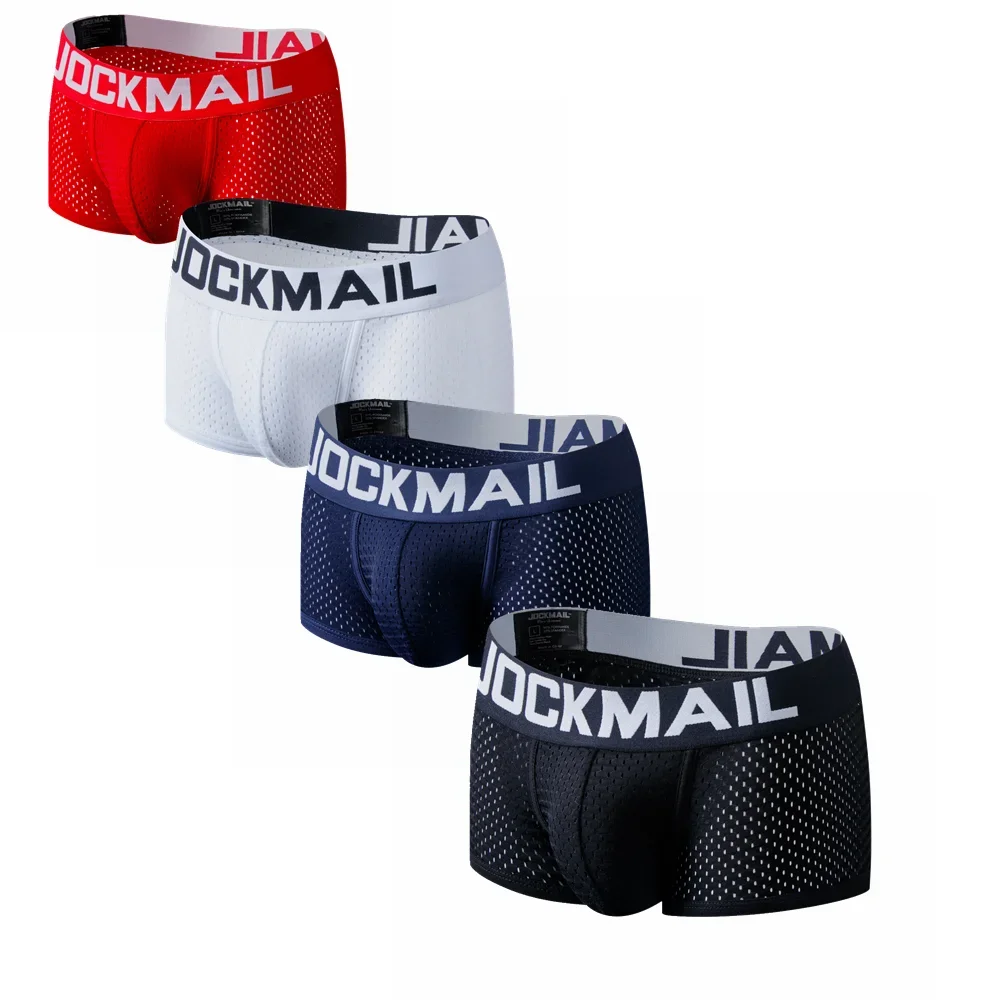 Multi Pack Underwear - JOCKMAIL 4 sztuk/partia bokserki męskie siatkowe