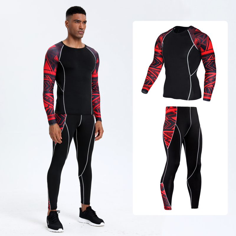 Compression Long Pant - Męski strój sportowy PRO: szybkoschnąca koszulka