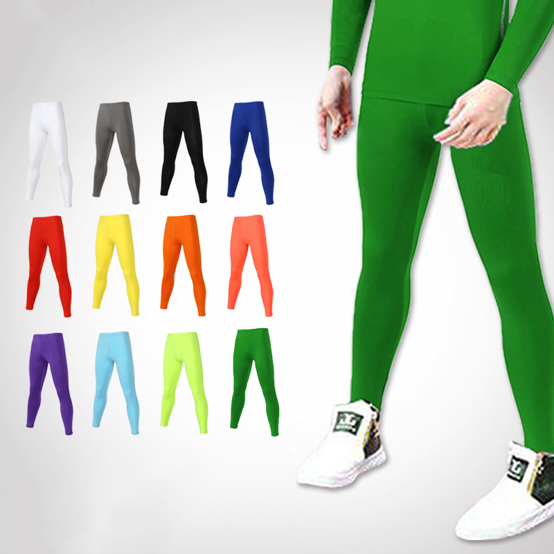 Compression Long Pant - Dziecięce legginsy do biegania spodnie gimnastyczne