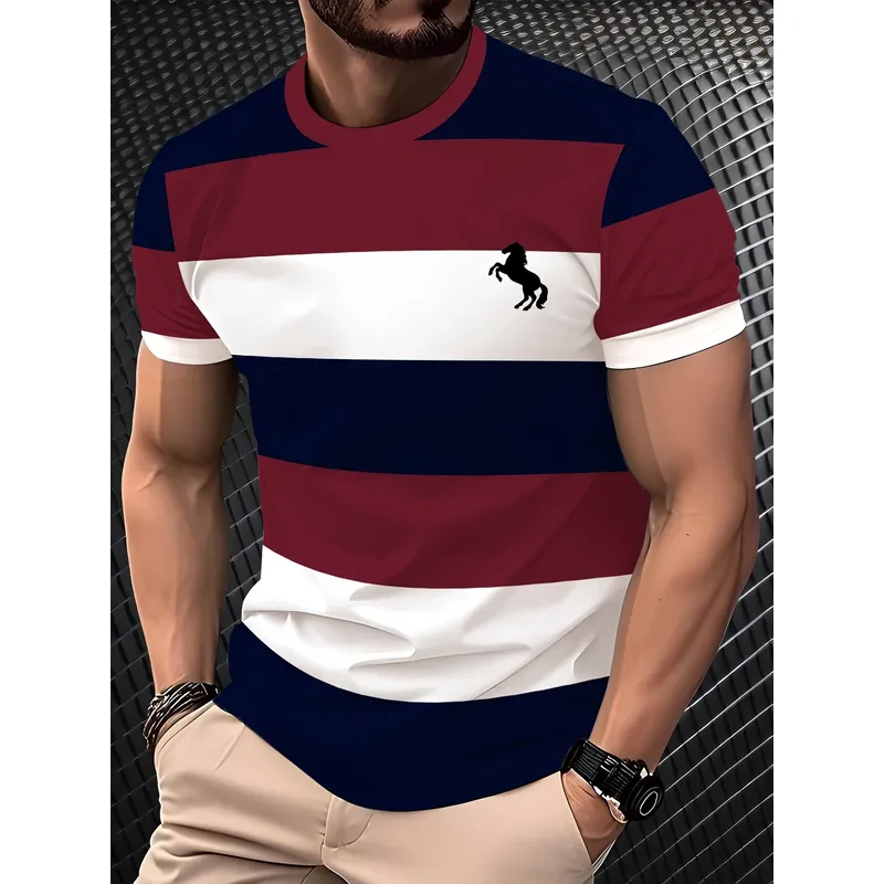 Undershirt Crew Neck - Męska modna koszulka T-shirt na zewnątrz,