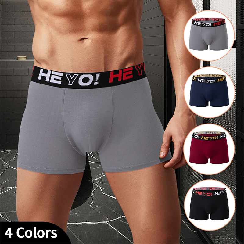 Boxer Brief Pack Cotton - 4-częściowy zestaw męskiej bawełnianej bielizny w