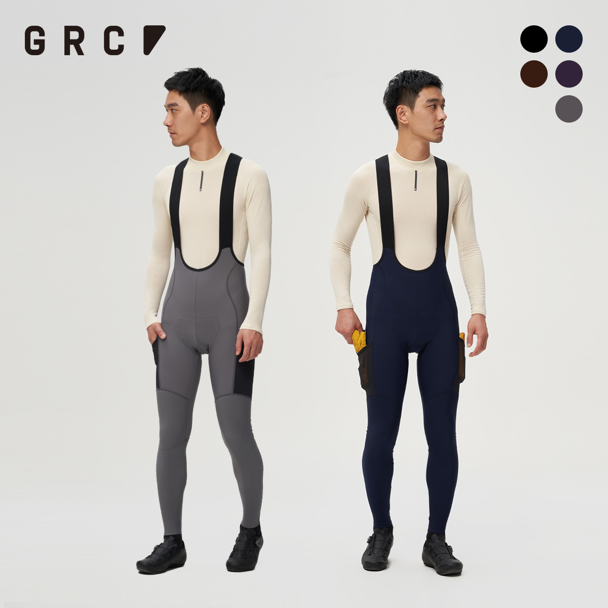 Compression Long Pant - Odzież rowerowa GRC dla mężczyzn: ocieplane,