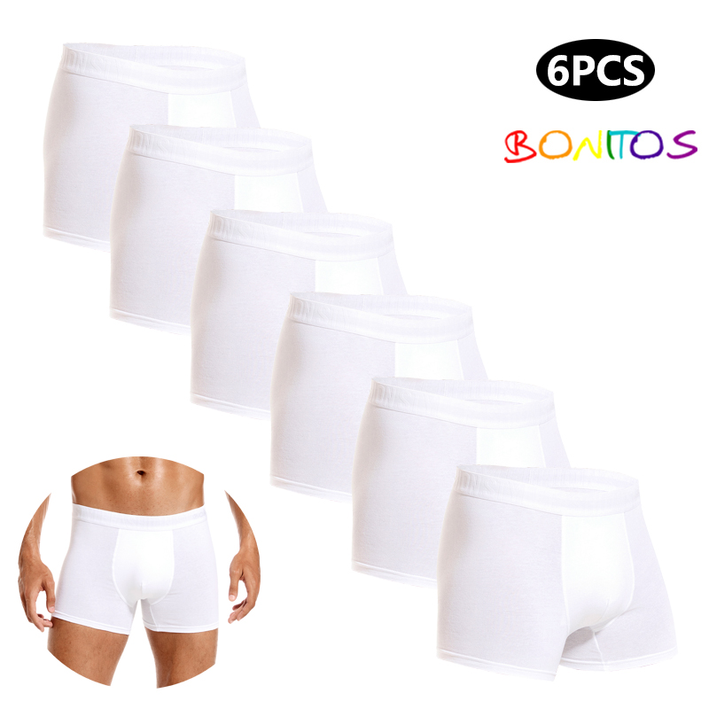 6szt White Men Panties Cotton  – Multi Pack Underwear recenzja i cena