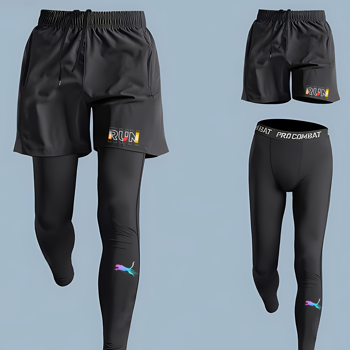 Męski zestaw do biegania i jog – Compression Shorts Athletes recenzja i cena