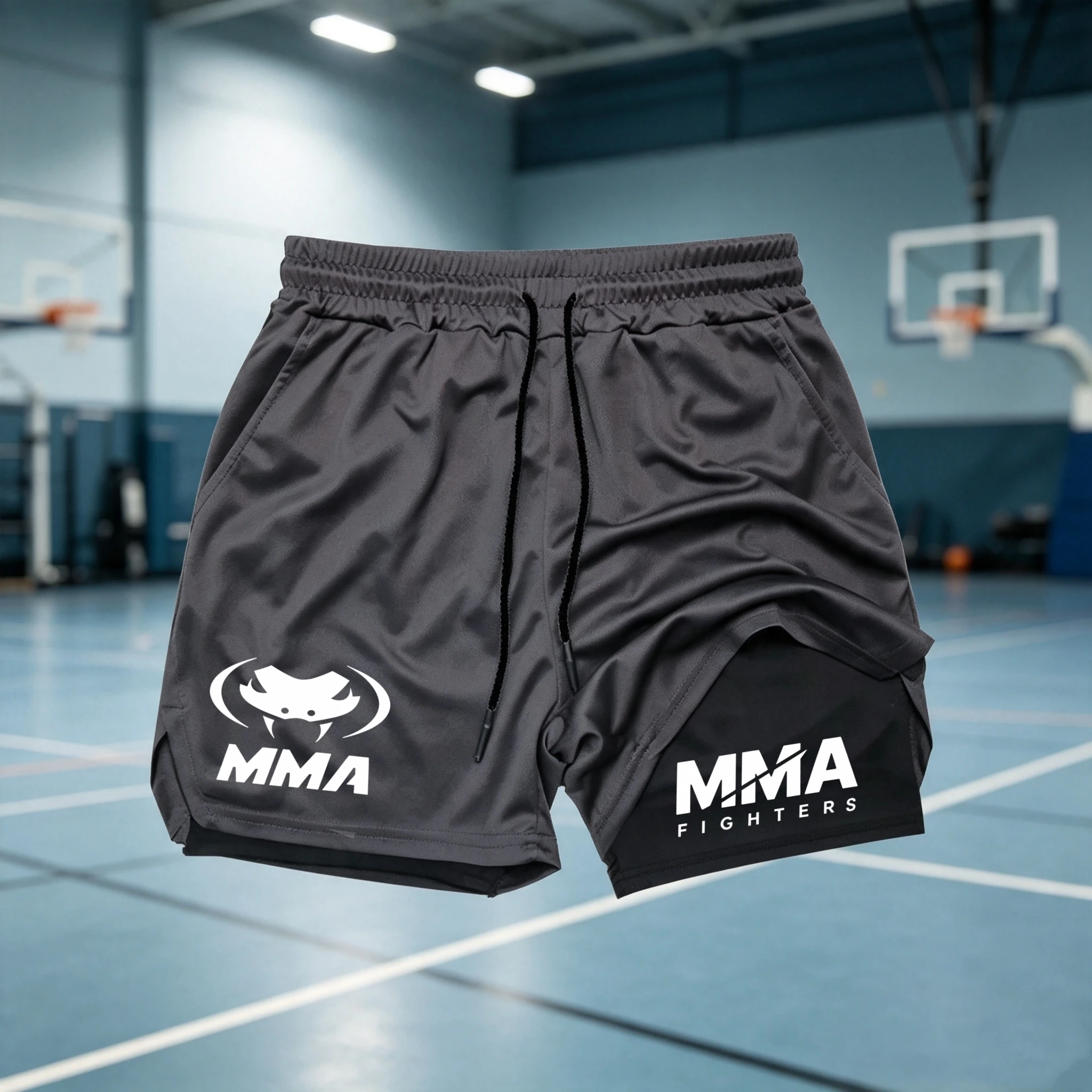 Spodenki MMA 2 w 1 dla mężczyz – Compression Shorts Athletes recenzja i cena
