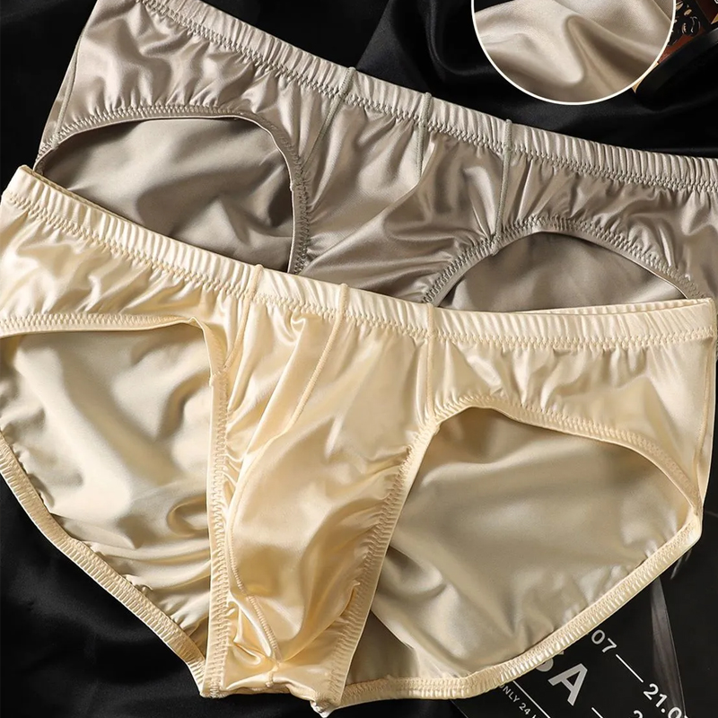 4 szt. Męskie slipy z błyszczą – Pouch Boxer Pouch recenzja i cena